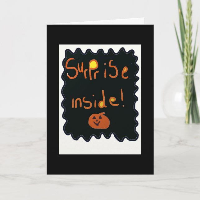 Halloween Card mit Überraschung im Inneren Karte (Vorderseite)