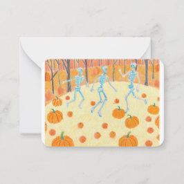 halloween card mitteilungskarte