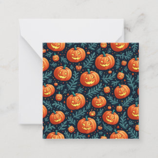 halloween card mitteilungskarte