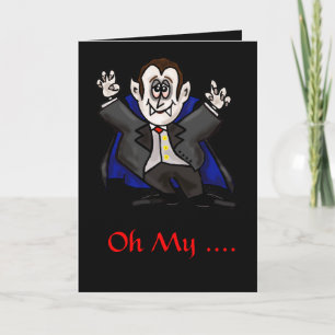 Halloween Card Vampire "You had Me at Neck" Karte