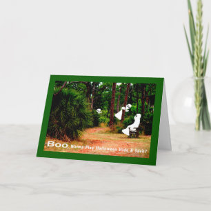 Halloween Card, Verborgen und Gesucht mit Geistern Karte