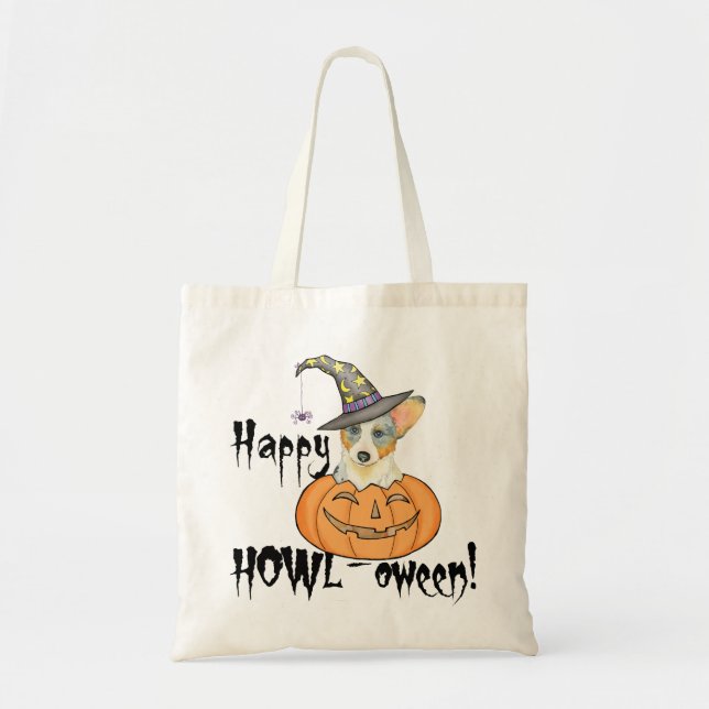 Halloween Cardigan Welsh Corgi Tragetasche (Vorne)