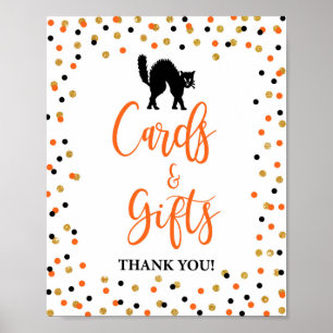 Halloween Cards & Gifts Party-Zeichen Poster