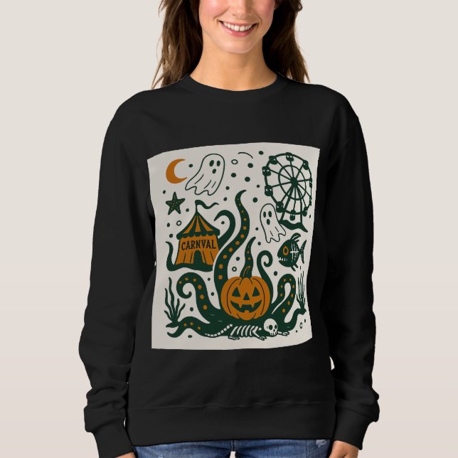 halloween carnaval sweatshirt (Vorderseite)