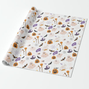 Halloween-Cartoon-Muster Geschenkpapier