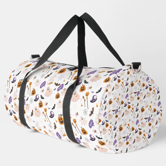 Halloween Cartoon Pattern Duffle Bag (Linke Ecke)