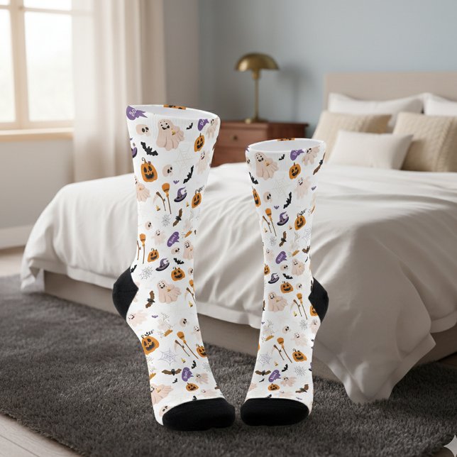 Halloween Cartoon Pattern Socken (Von Creator hochgeladen)