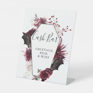 Halloween Cash Bar Sign Sockelschild