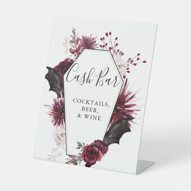 Halloween Cash Bar Sign Sockelschild (Vorderseite)