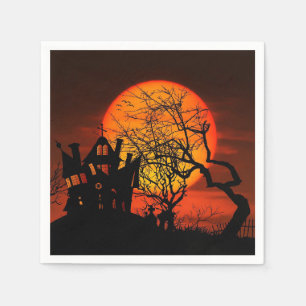 Halloween Castle Paper Napkin Serviette