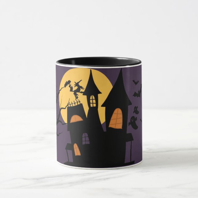 Halloween Castle Tasse - Magische Nachtszene (Zentrum)