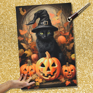 Halloween Cat 1 Decoupage Paper Seidenpapier