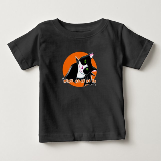 Halloween Cat Baby T-shirt (Vorderseite)