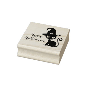 Halloween Cat Briefmarke Gummistempel
