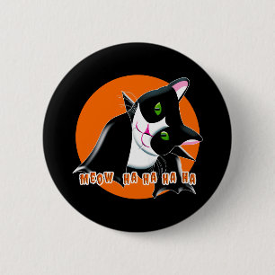 Halloween Cat Button