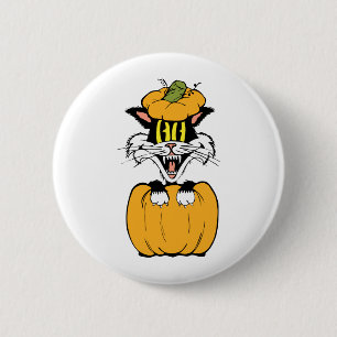 Halloween Cat Button