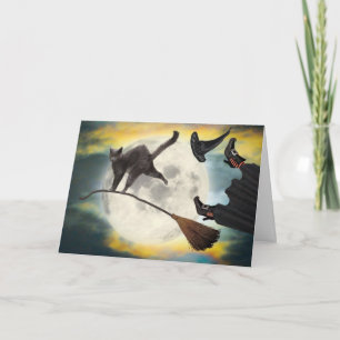 Halloween Cat Card Funny Niedlich Adortable Best Karte