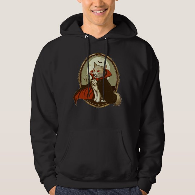 Halloween Cat, Count Catula Hoodie (Vorderseite)