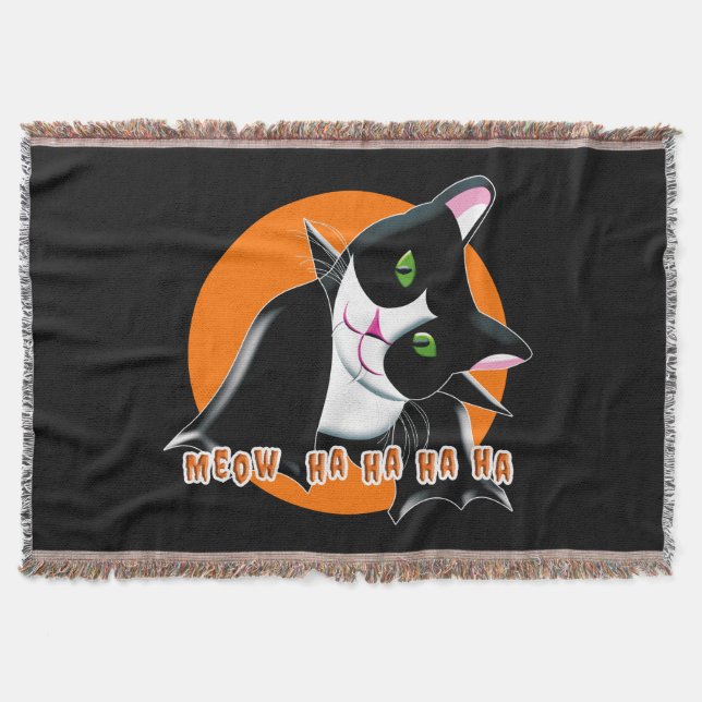 Halloween Cat Decke (Vorderseite)