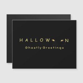 Halloween Cat Eyes Magnetkarte
