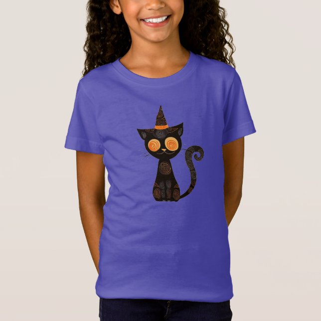 Halloween/cat/fall/whimsical T-Shirt (Vorderseite)