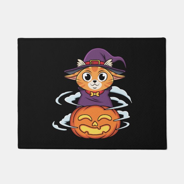 Halloween Cat Fußmatte (Vorderseite)