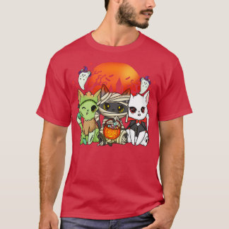 Halloween Cat Halloween-Kostüm T-Shirt