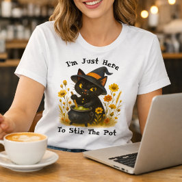 Halloween Cat - Ich bin nur hier, um den Pot zu um T-Shirt