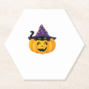 Halloween Cat in Pumpkin - Niedlicher schwarzer Ki Untersetzer