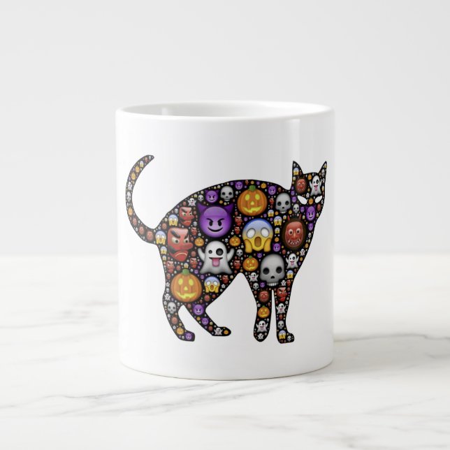 HALLOWEEN CAT Jumbo-Tasse (Vorderseite)
