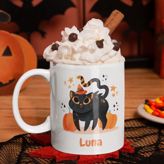 Halloween Cat Kaffeetasse (Von Creator hochgeladen)