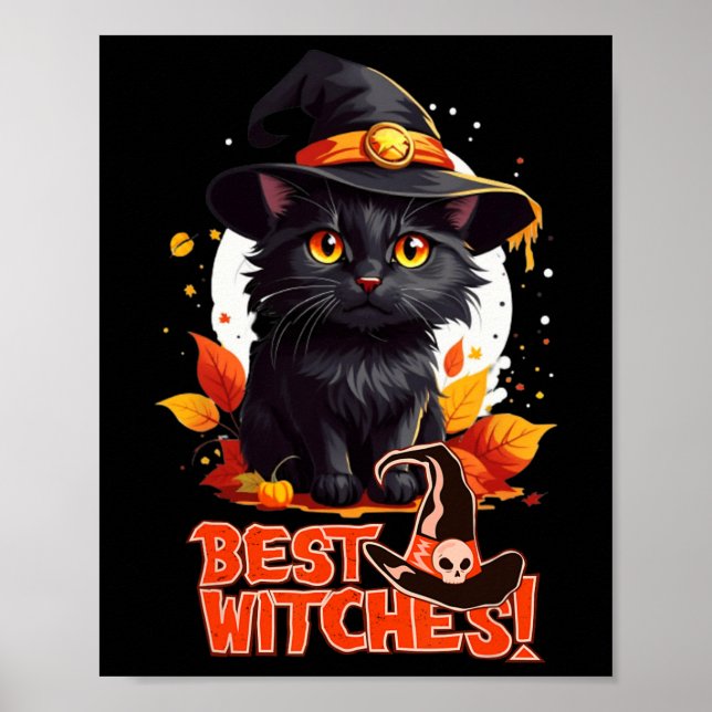 Halloween Cat Lovers Funny Spooky Halloween Beängs Poster (Vorne)