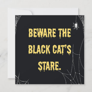 Halloween Cat Modern Einladung