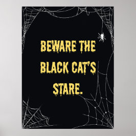 Halloween Cat Modern Poster