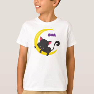 Halloween Cat, Niedliche Katze, Schwarze Katze, Mo T-Shirt