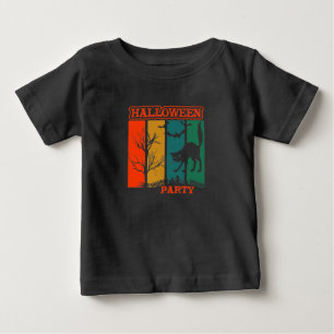 Halloween Cat Party Baby T - Shirt