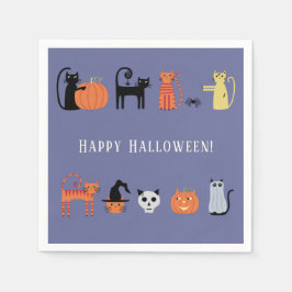 Halloween Cat Party Serviette
