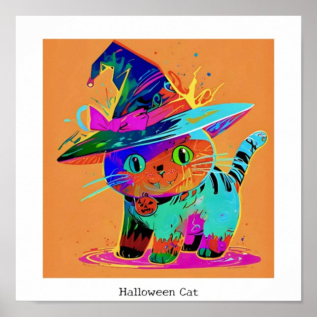 Halloween Cat Poster (Vorne)