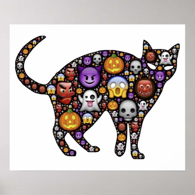 HALLOWEEN CAT POSTER (Vorne)