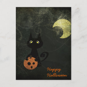 Halloween Cat Postkarte