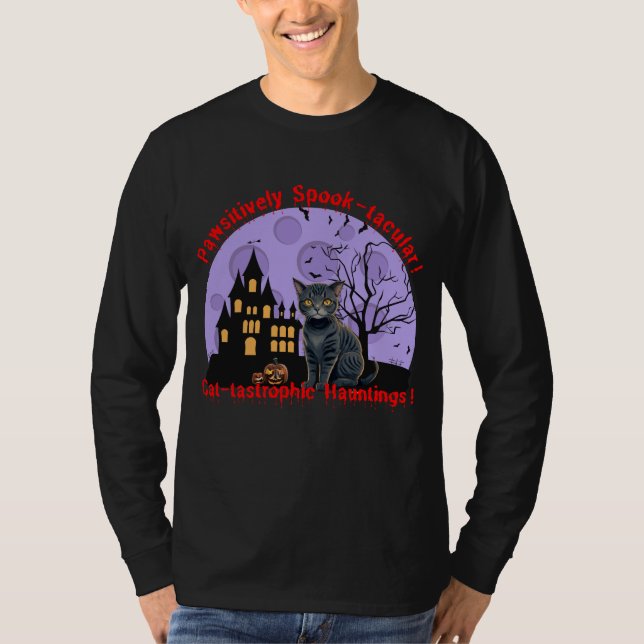 Halloween Cat Shirt | Halloween Sweater | Fall (Vorderseite)