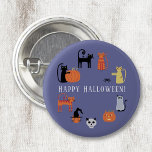 Halloween Cat Spooky<br><div class="desc">Niedliche und leckere Katzen,  Kürbislanterns und Gespenster. Spaß für ein Halloween-Party,  oder ändern Sie den Text zu personalisieren. Originelle Kunst von Nic Squirrell.</div>