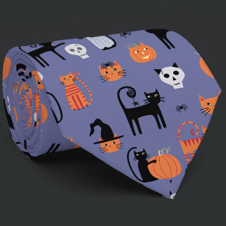 Halloween Cat Spooky Krawatte