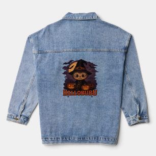 Halloween Cat Spooky und stilvolle Feline Inspirie Jeansjacke