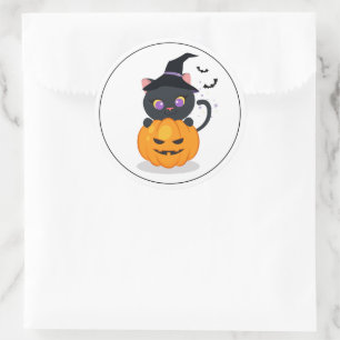 Halloween Cat Stickers