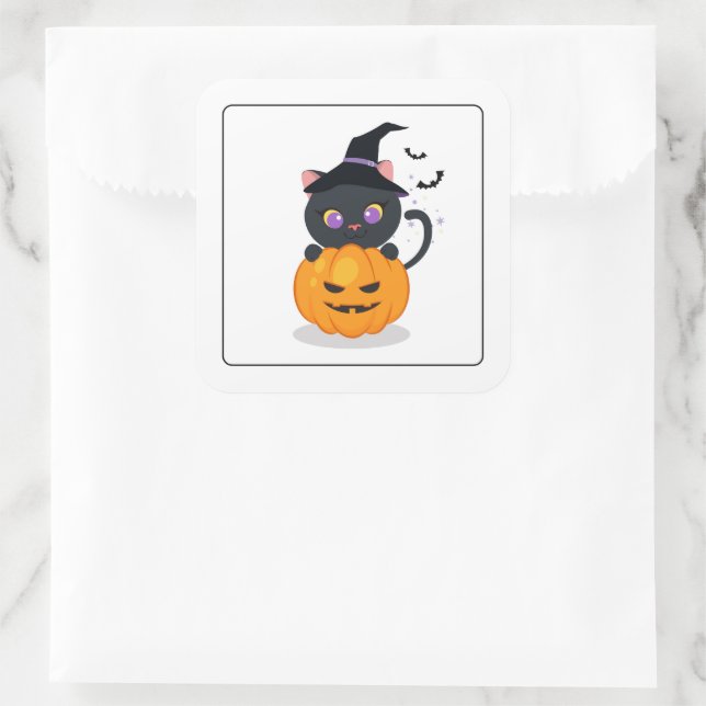 Halloween Cat Stickers (Tasche)