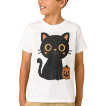 Halloween cat t-shirt
