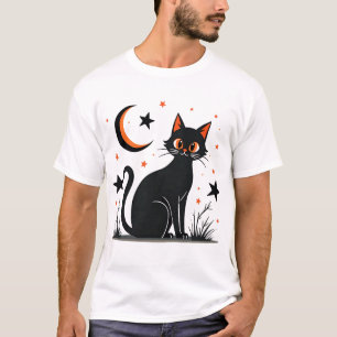 Halloween Cat T - Shirt Niedliche und scharfe sc