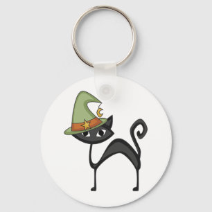 Halloween Cat T - Shirt und Geschenke Schlüsselanhänger