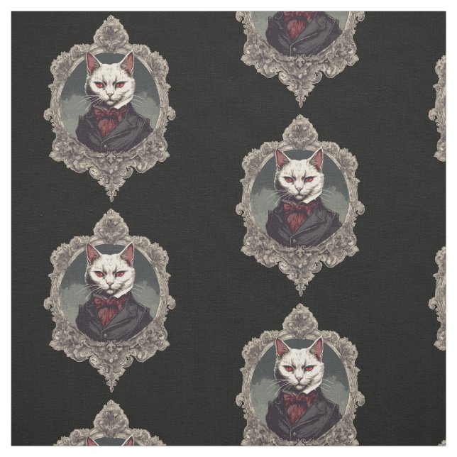 Halloween Cat, Vampire Cat Stoff (Muster)